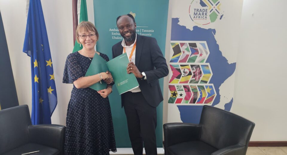 Memorandum of Understanding (MoU) between Ireland’s Ambassador to Tanzania, Ms. Nicola Brennan, and TMA’s Country Director for Tanzania, Mr. Elibariki Shammy