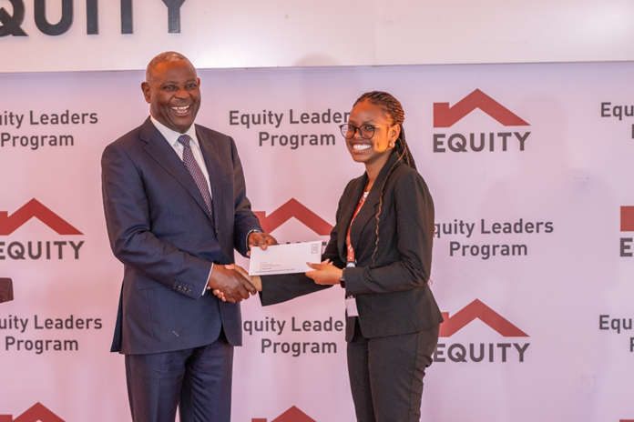 Evelyn Wahu, an Equity Leaders Program (ELP) Scholar joining Havard University to study Biomedical Engineering, receives a congratulatory letter from Equity Group Foundation Executive Chairman, Dr. James Mwangi