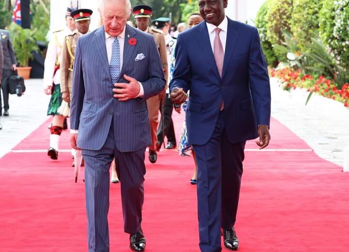 King Charles with president Ruto