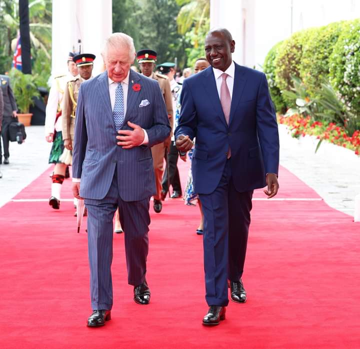 King Charles with president Ruto