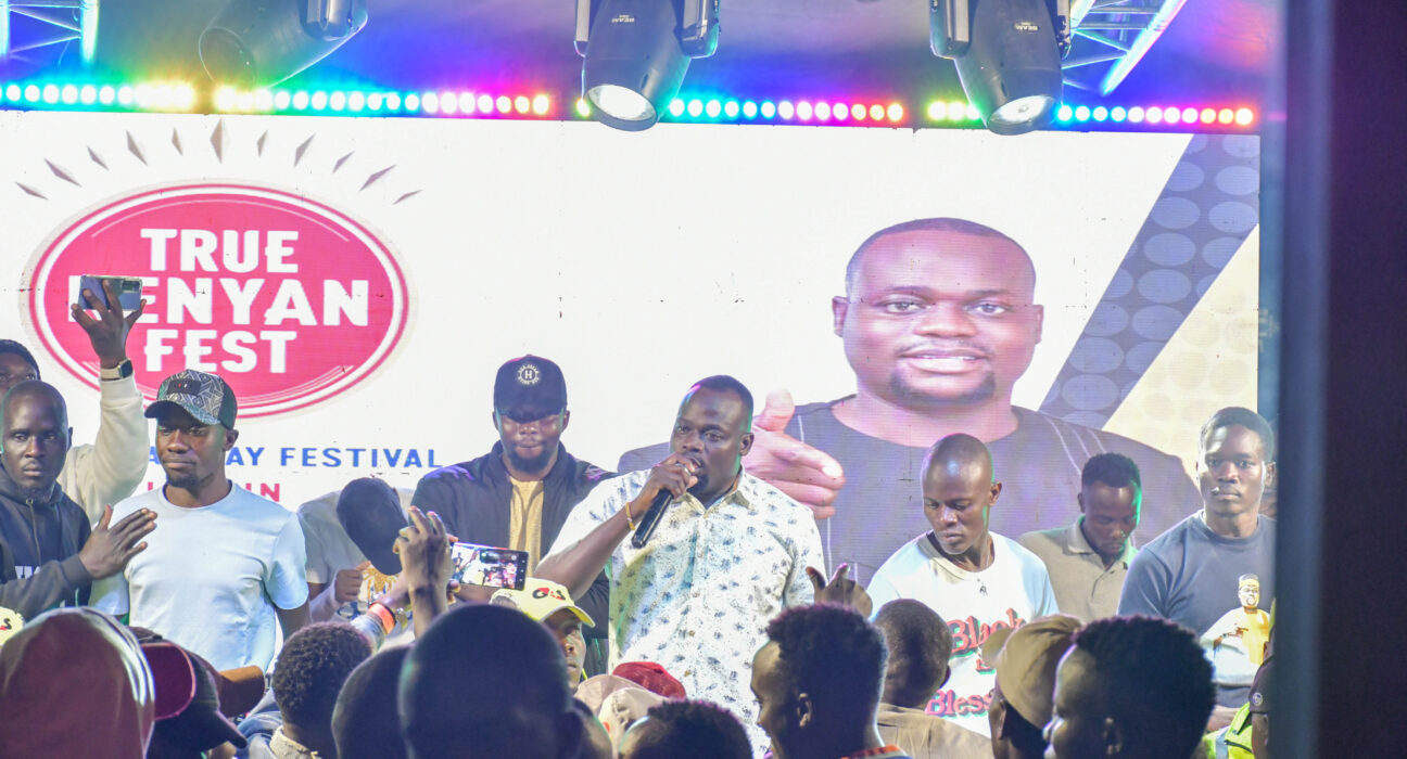 DJ VES on the decks, keeping the crowd energized and the vibes going strong at the Cane True Kenyan festival.