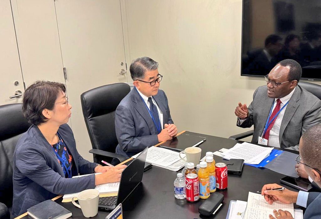 Treasury PS Kiptoo at a bilateral meeting with JICA on the sidelines of the IMF/World Bank Annual Meetings