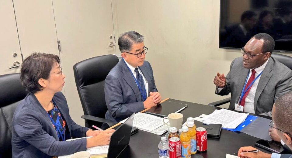 Treasury PS Kiptoo at a bilateral meeting with JICA on the sidelines of the IMF/World Bank Annual Meetings