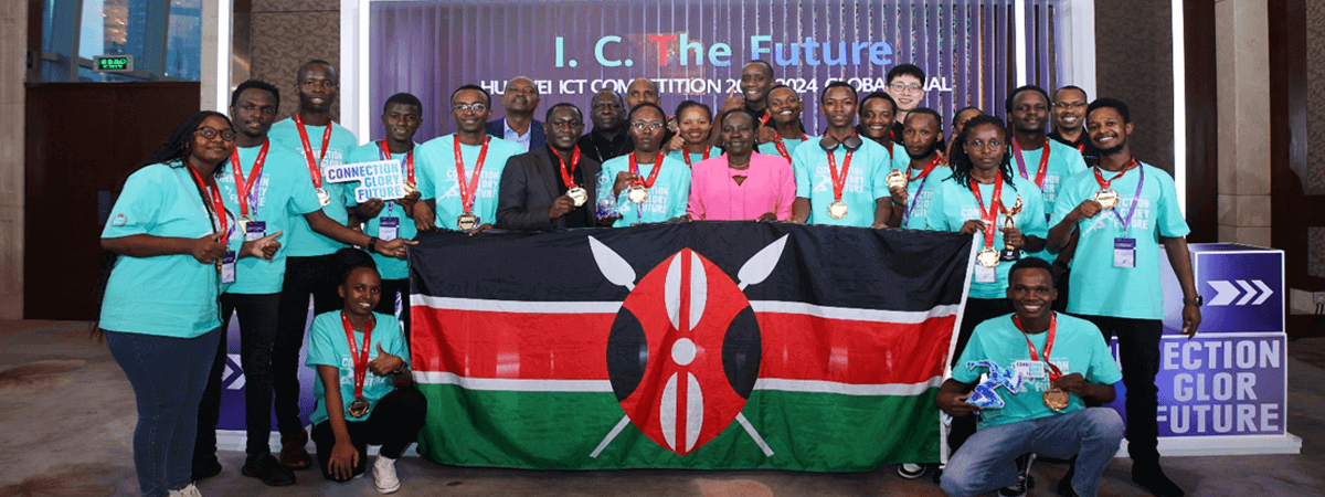 Kenyan student at the uawei-ICT Competition 2023-2024 global finals in China (1)