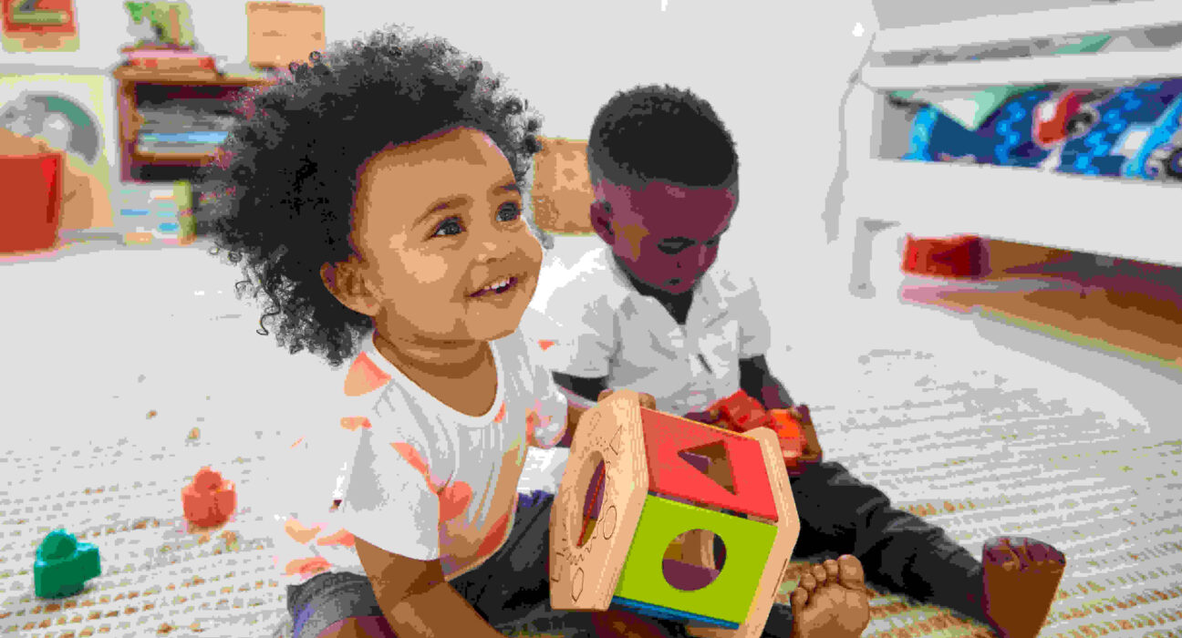 Kids at nursery school