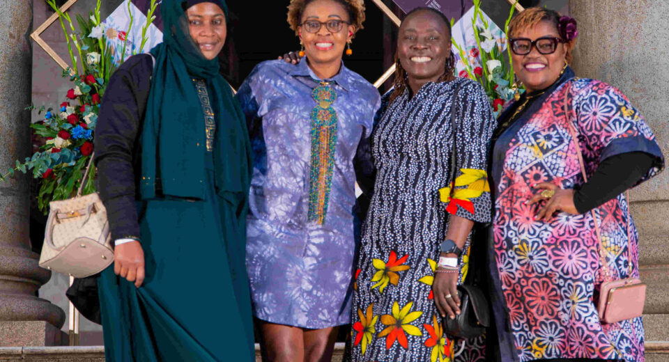 END Fund team, Irene Chami, 2nd from the left, Carolyne Kutsushi, last right, and guests.