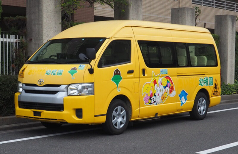 yellow toyota hiace