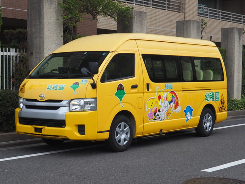 yellow toyota hiace