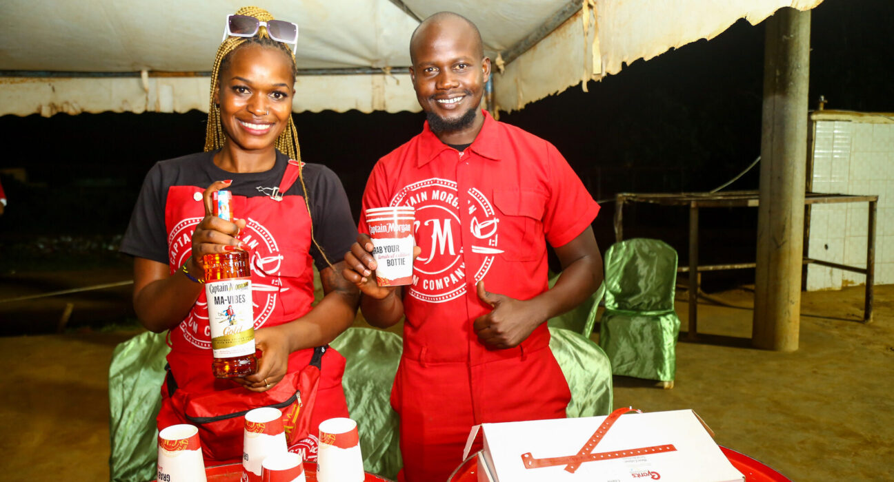 Captain Morgan BA’s Stephanie Betty and Joe Ochoro.