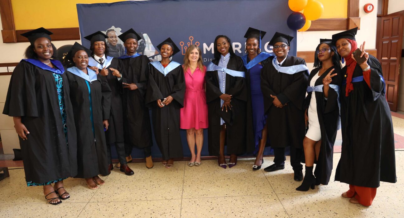 Nikki Germany - CEO, Moringa with graduating students of Nove 2024