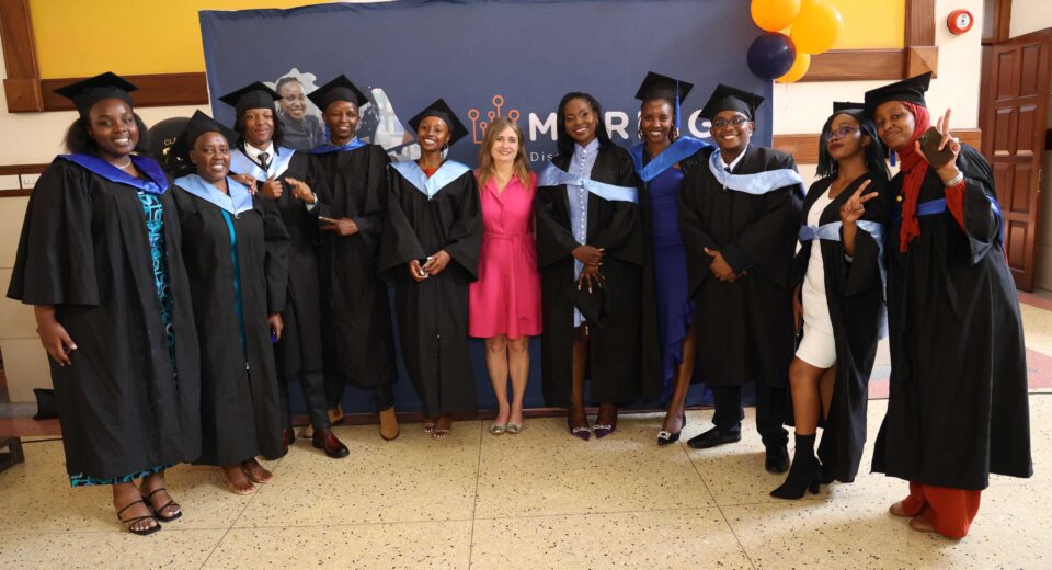 Nikki Germany - CEO, Moringa with graduating students of Nove 2024