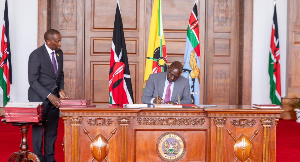 Ruto signs bills