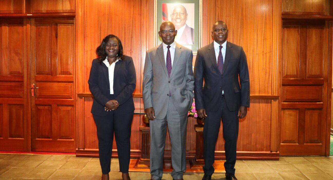 Deputy Governor Dr. Susan Koech, Governor Dr. Kamau Thugge, and Deputy Governor Mr. Gerald Nyaoma