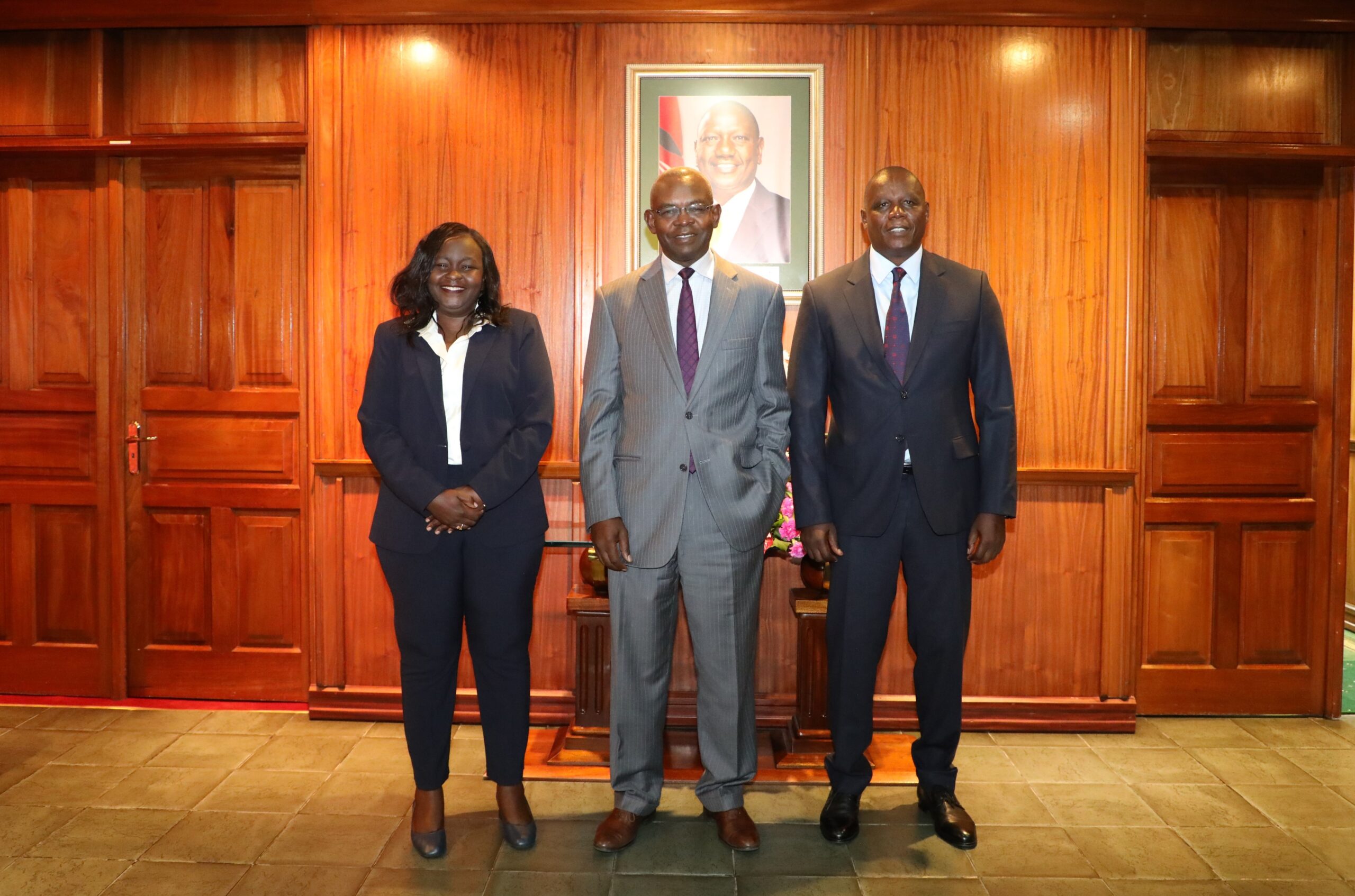 Deputy Governor Dr. Susan Koech, Governor Dr. Kamau Thugge, and Deputy Governor Mr. Gerald Nyaoma