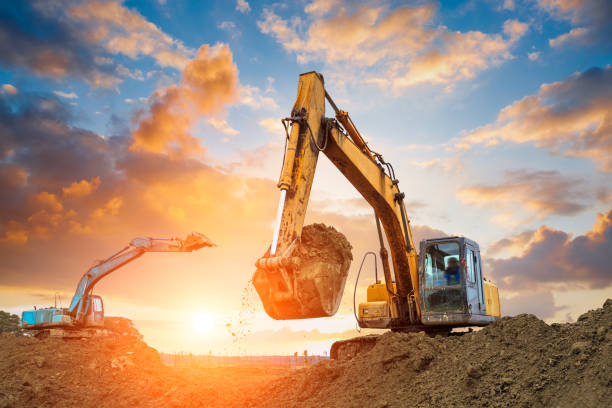 excavator at work