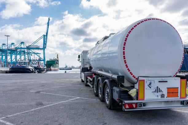 fuel tanker on road