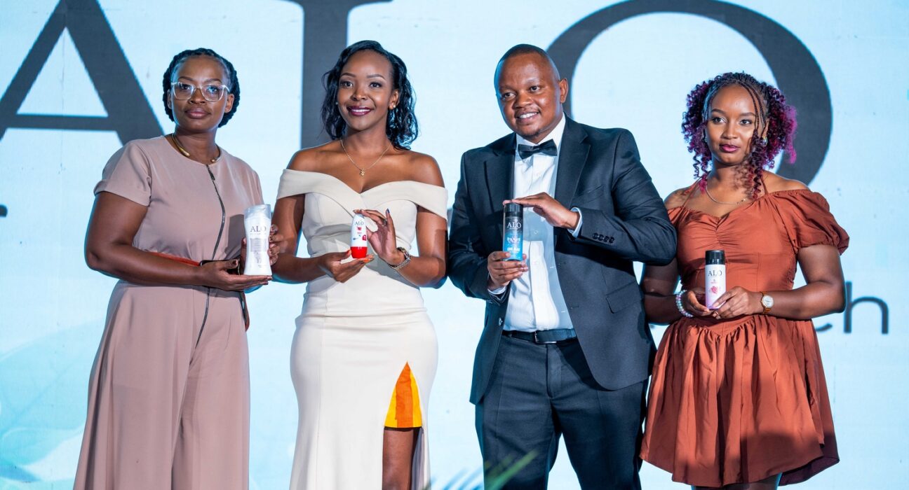 Monica Ngwiri Head of SalesTropikal BrandsAfrika(left), Maureen Chepkoech MarketingManagerTropikal BrandsAfrika, Simon Kabue Head of CommercialTropikal BrandsAfrikaand Esther Wangui Assistant Brand Manager personal careTropikal BrandsAfrika.