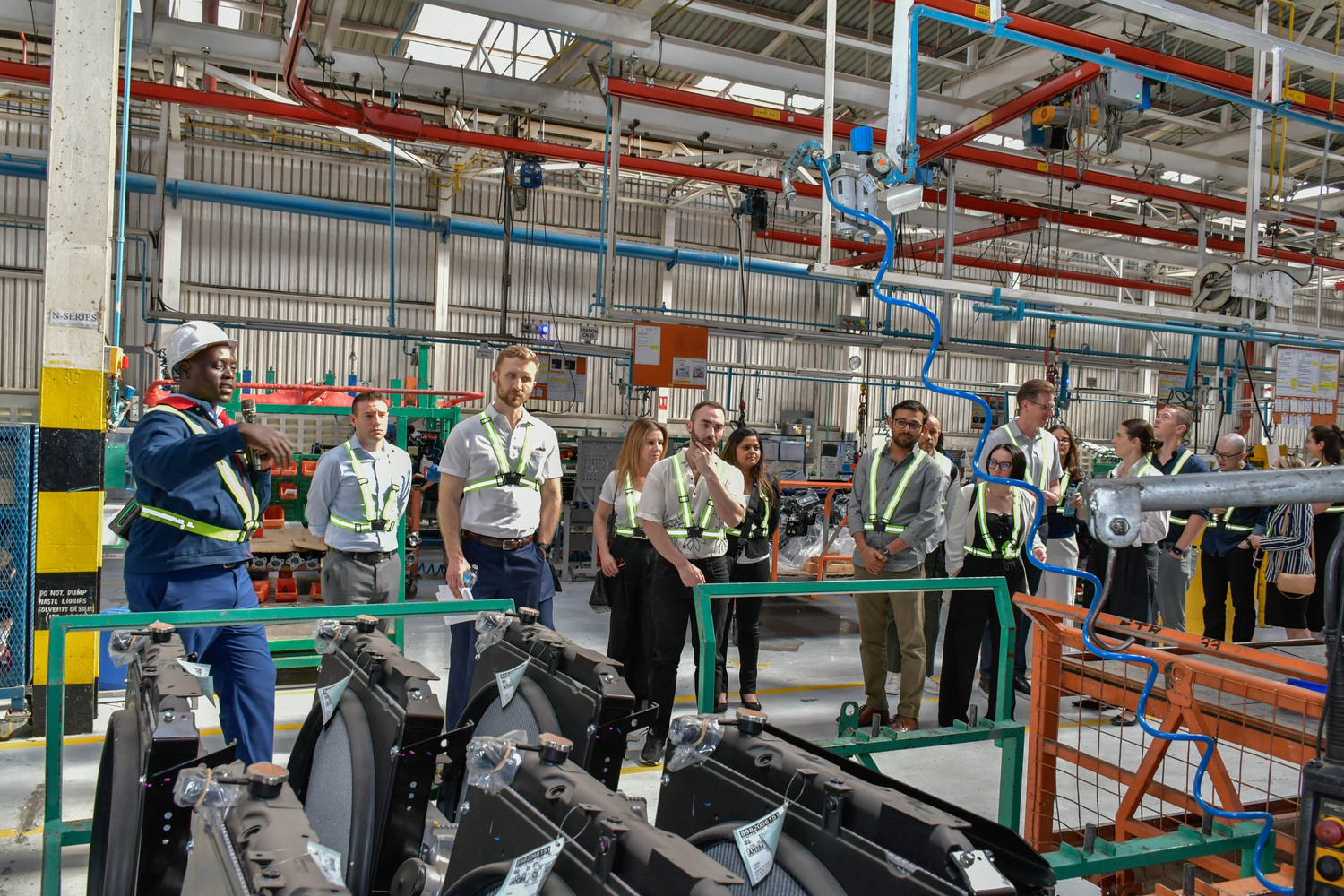 58 executive-level leaders visiting Kenya for a week-long Global Immersion Experience (GIE) are taken through a plant tour of Isuzu EA’s assembly process. The visit to Isuzu East Africa aimed to introduce the students to leading and innovative companies and organizations that have ‘’contributed to and remain important to Kenya’s economic growth.’’
