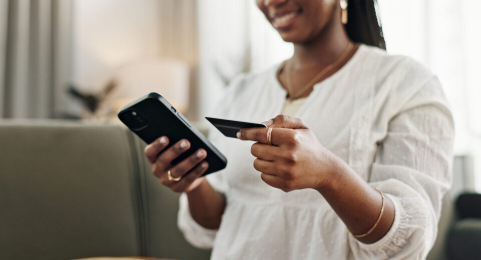 Woman Banking on her phone