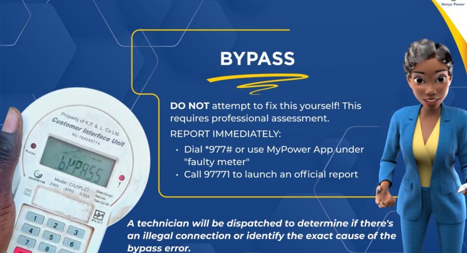 Kenya Power Token Meter Bypass Error