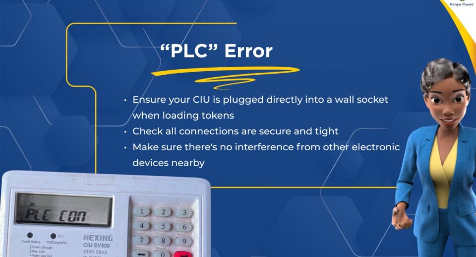 Kenya Power Token Meter PLC Con Error