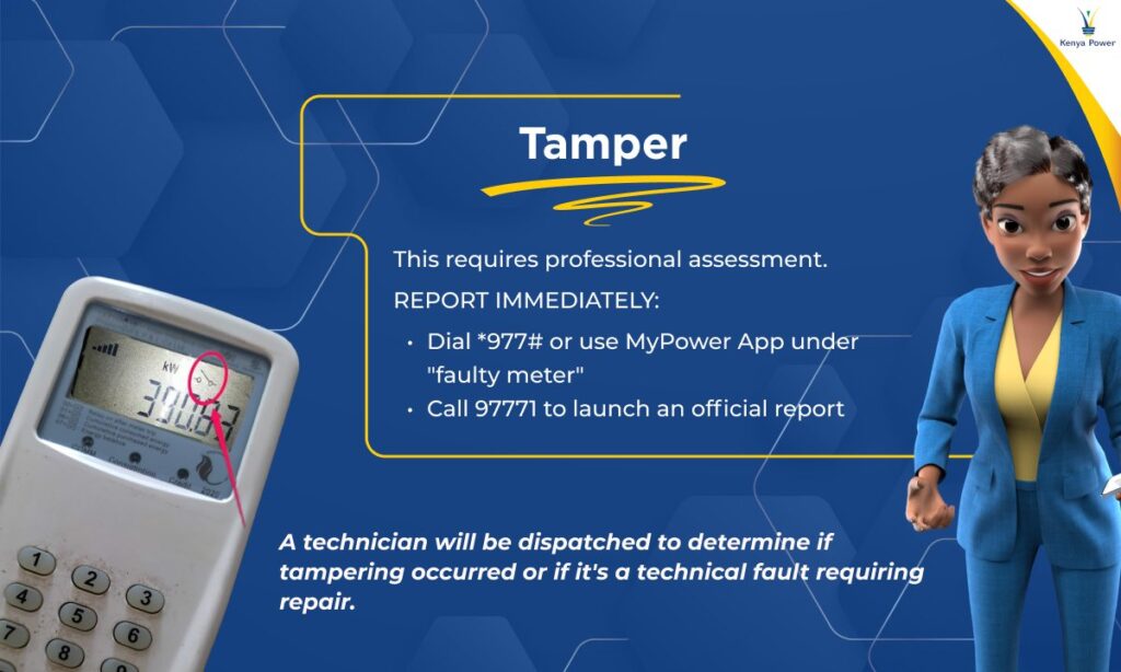 Kenya Power Token Meter Tamper Error