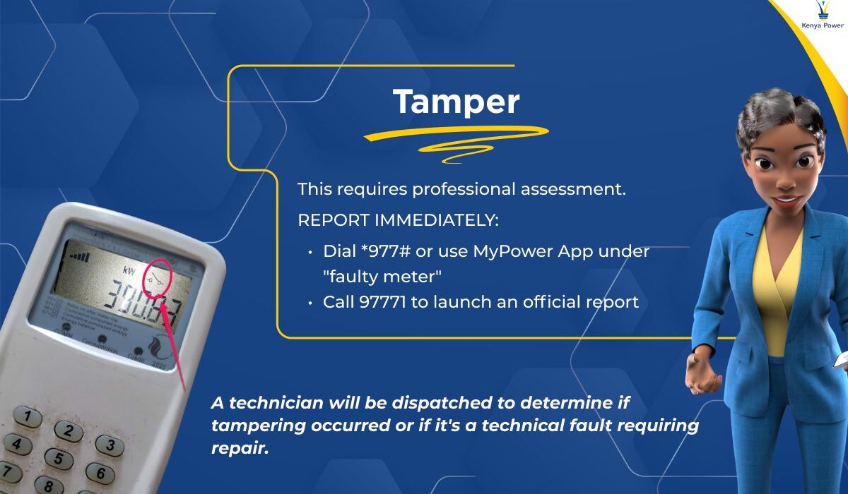 Kenya Power Token Meter Tamper Error