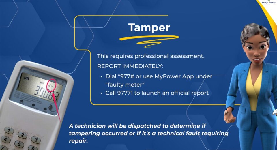 Kenya Power Token Meter Tamper Error