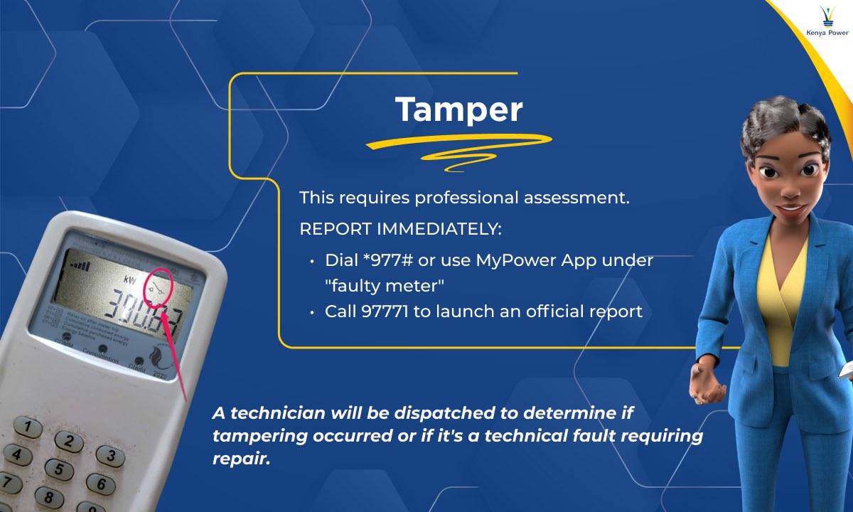 Kenya Power Token Meter Tamper Error