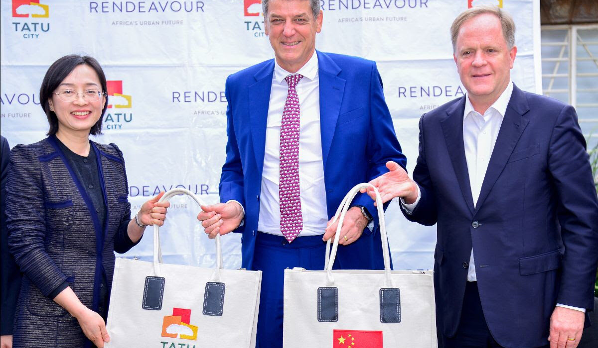 (L-R) H.E Amb. Guo Haiyan, Chinese Ambassador to Kenya, Stephen Jennings, Founder and CEO of Rendeavour, and Preston Mendenhall, Group COO Rendeavour and Country Head Kenya.