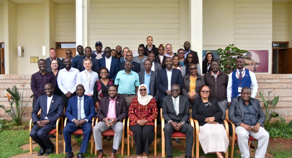 A group photo of participants attending the launch of the Accelerating Reduced Emissions in Indigenous Breeds in Africa initiative at ILRI campus Photo credit Saleef Nyambok/ILRI
