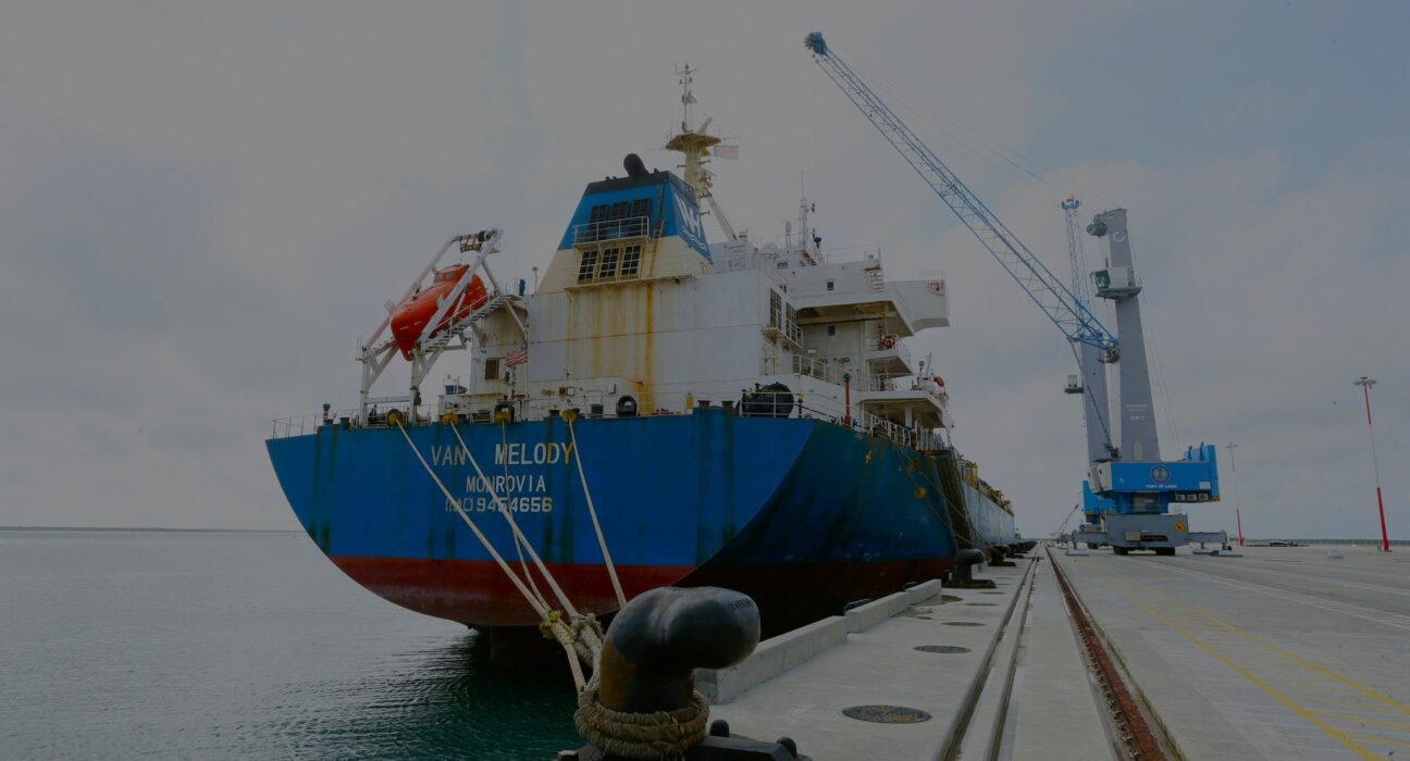 MV Van Melody at Lamu port