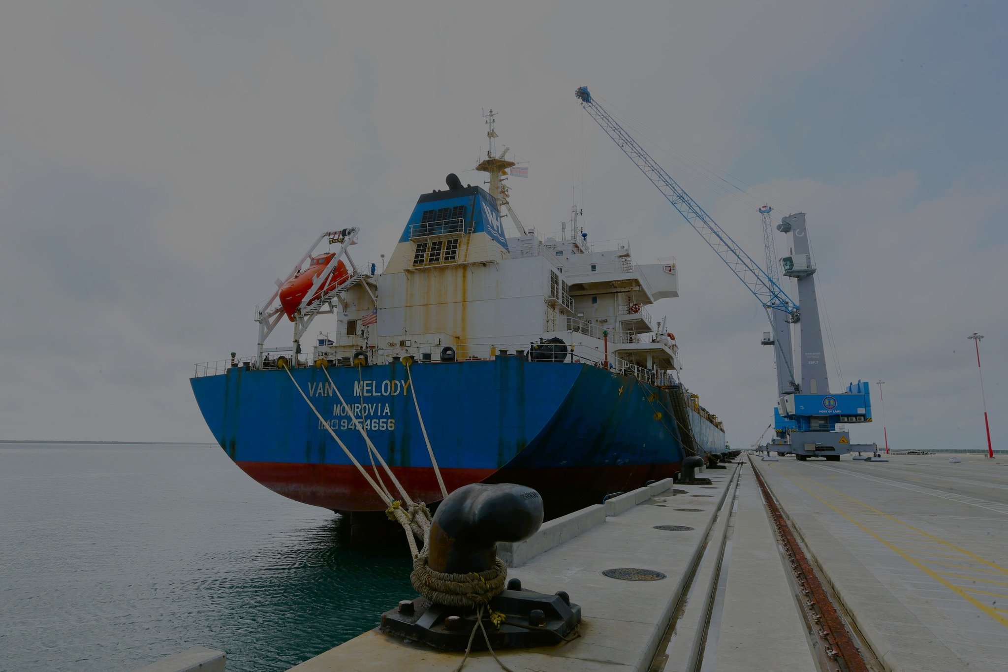 MV Van Melody at Lamu port