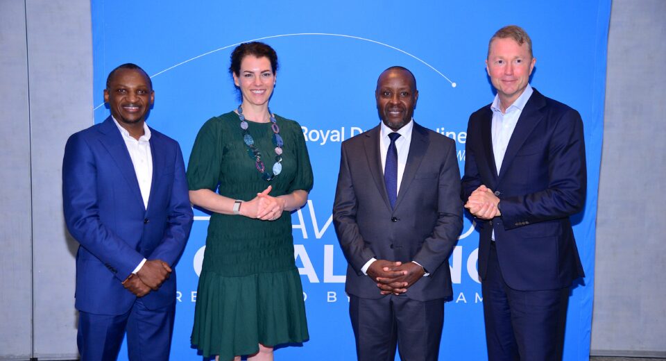 (R-L) Air France-KLM General Manager for East and Southern Africa, Nigeria and Ghana, Joris Holtus; Kenya Airways Group Managing Director & CEO, Allan Kilavuka; Air France–KLM Senior Vice President of Sustainability, Strategy and Transformation, Zita Schellekens; and Kenya Airways Chief Commercial & Customer Officer, Julius Thairu, during the joint sustainability workshop under SkyTeam’s Aviation Challenge, where stakeholders developed a roadmap to accelerate Alternative Aviation Fuel (SAF) adoption in Africa.