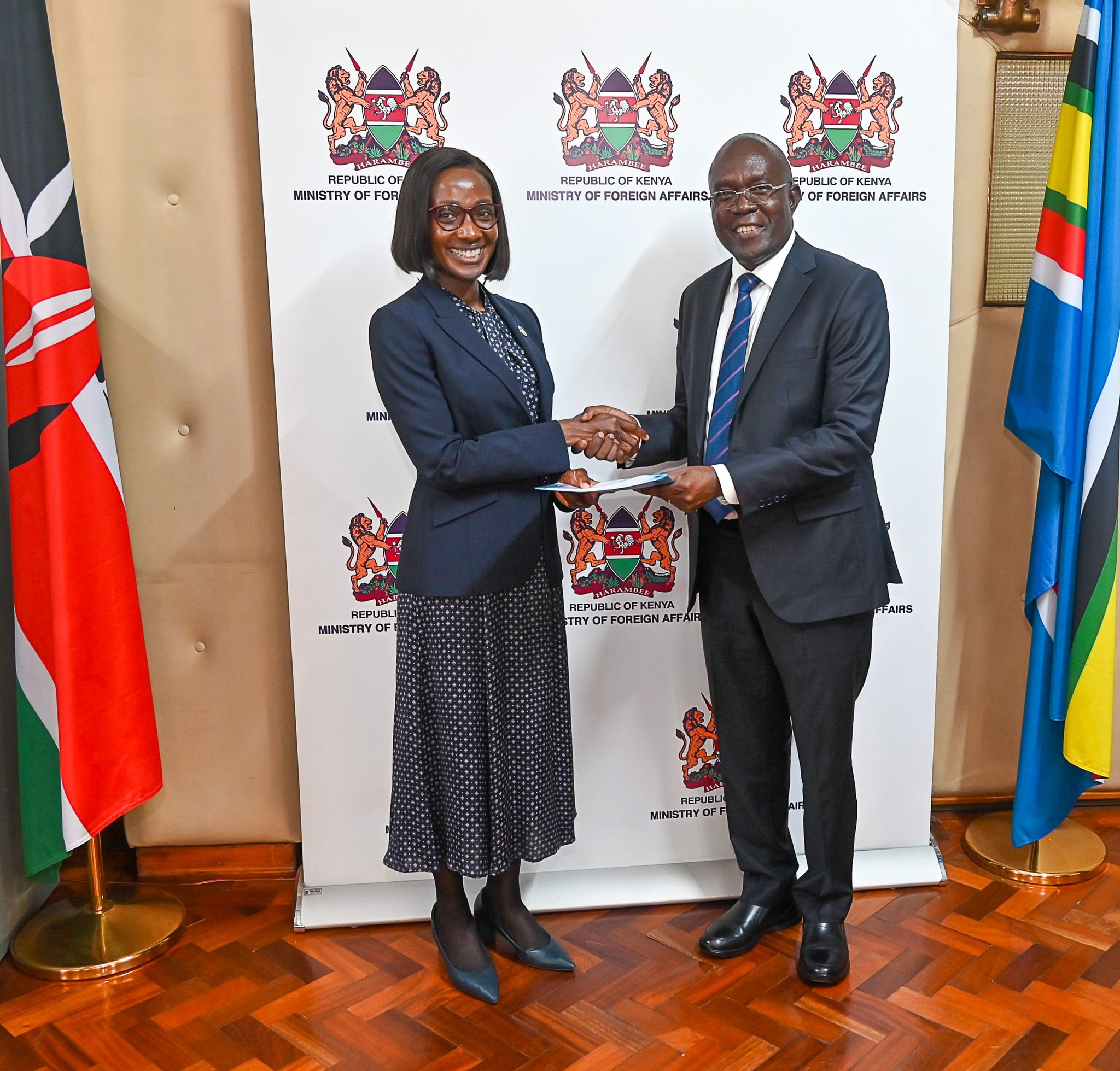 Ms. Severine Luyali has assumed the role of Chief of Protocol at the State Department for Foreign Affairs.