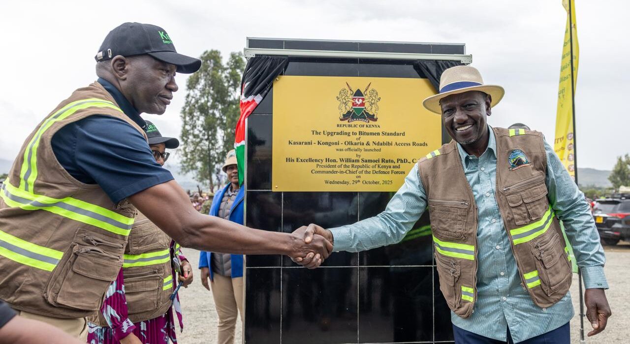 President Ruto & CS Davis Chirchir Launch Road project