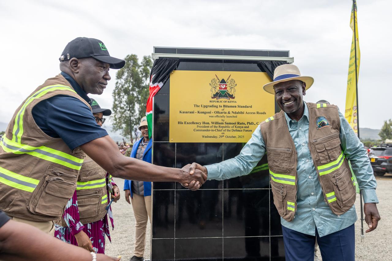 President Ruto & CS Davis Chirchir Launch Road project