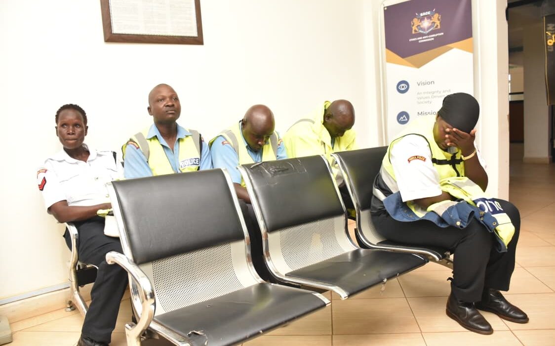 Corporal Hezron Aburi, Corporal Mary Nabei, Police Constable James Weru, Police Constable Mwakwekwe Nyoka, and Police Constable Aisha Abdullahi.