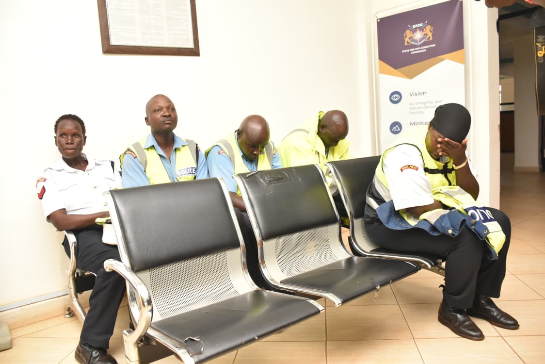 Corporal Hezron Aburi, Corporal Mary Nabei, Police Constable James Weru, Police Constable Mwakwekwe Nyoka, and Police Constable Aisha Abdullahi.