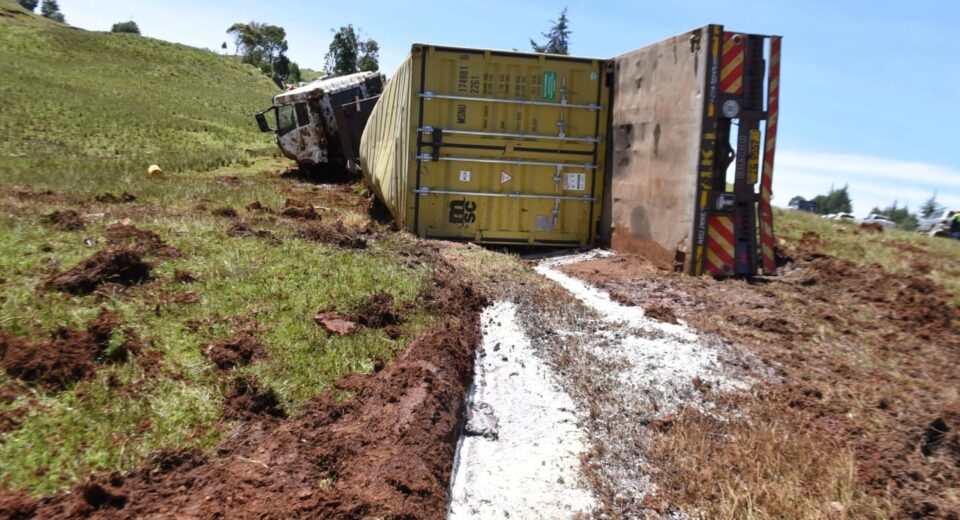 Truck spills chemical waste in Uasin Gishu