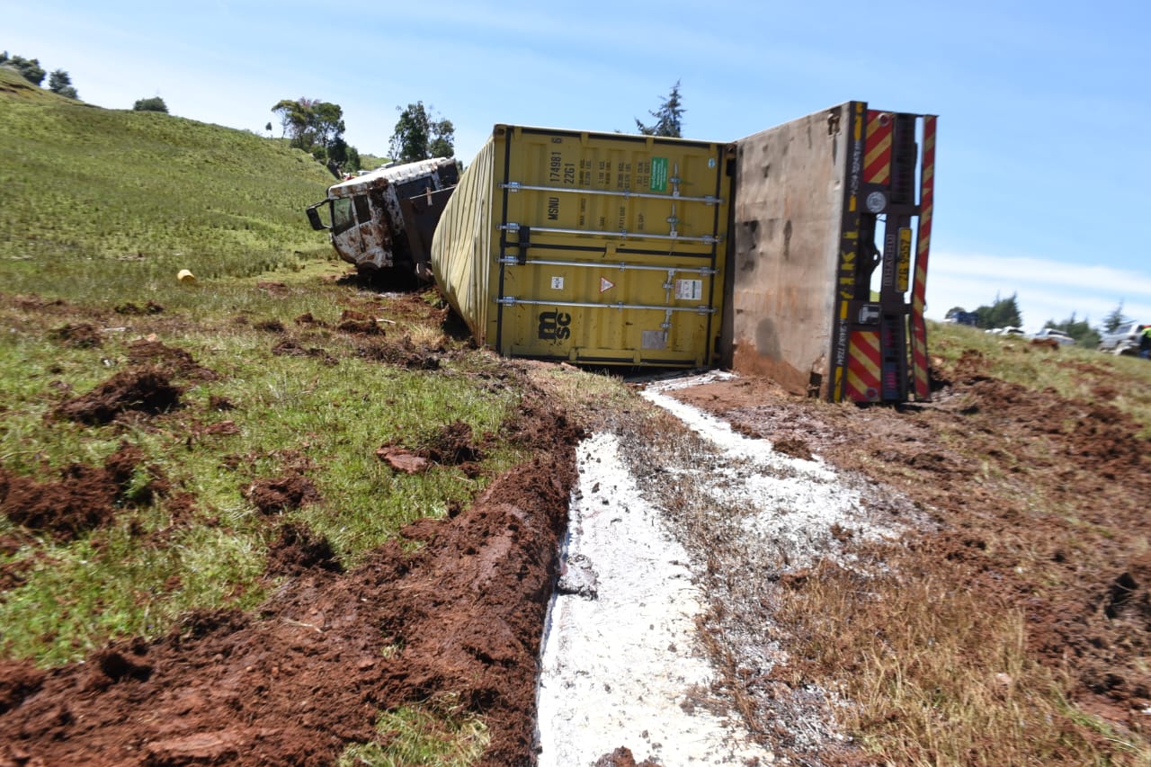 Truck spills chemical waste in Uasin Gishu