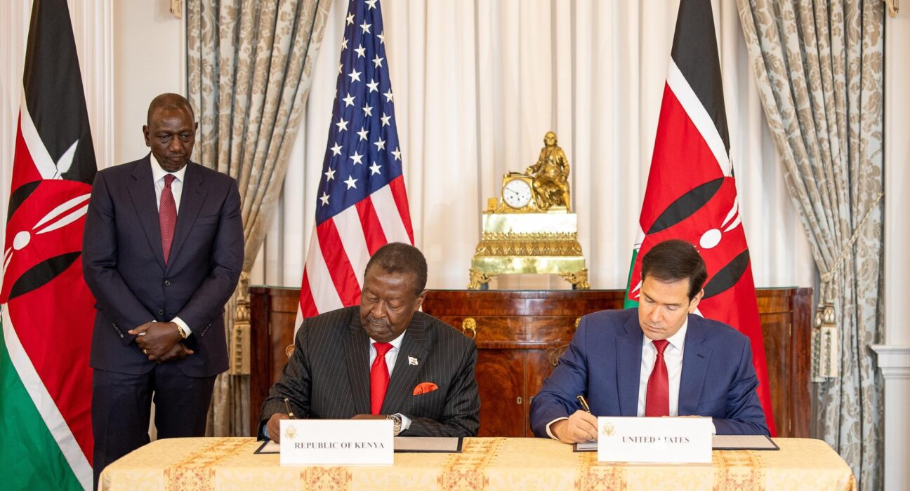 Ruto witnesses the signing of the Kenya–US Health Cooperation Framework, signed by Secretary of State Marco Rubio and Prime Cabinet Secretary Musalia Mudavadi.