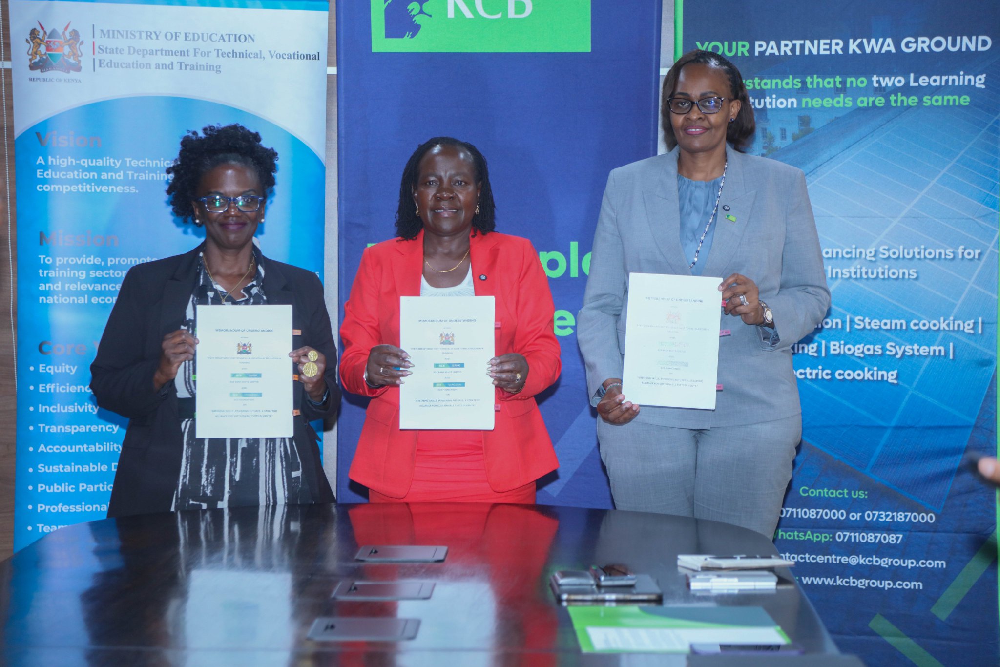KCB Signs Deal With Education Ministry