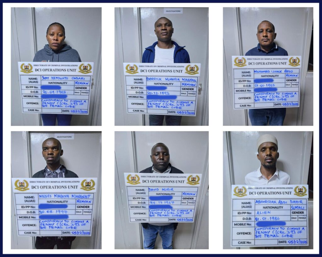 Suspects in DCI Lineup