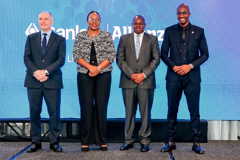 From Left: Jonathan Stitchbury, MD & CEO, SanlamAllianz Investments Ltd; Jacqueline Karasha, CEO & Principal Officer, SanlamAllianz Life; Jackson Nguthu, Director, Supervision Directorate, Retirement Benefits Authority; Jack Marwa, Head of Corporate Business, SanlamAllianz Kenya.